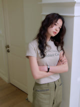 CHESHIRE CAT WOMEN  T-SHIRT_Beige