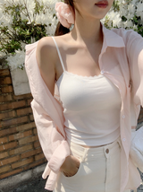 #AN Lace Strap Cap Sleeveless (3color)