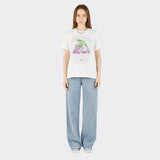 リゾグラフィックバーフィンショートスリーブTシャツ(White)