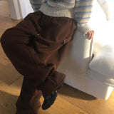 Tomong Side Snap two-Way Snap sweat Pants