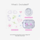 【MADE】 Megane Girl AirPods Case – Pink (★Keyring & Sticker Set)