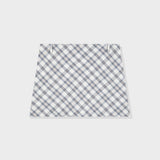 Check Mini Skirt (soft grey)