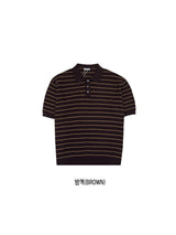 メロディーストライプショーツスリーブニット (5 Colors)