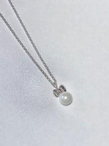 Ribbon Pearl Necklace