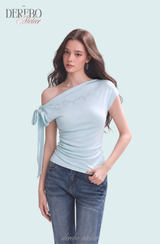 Muse Ribbon One Shoulder Top