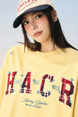 Star Grid Patchwork Couple T-Shirt