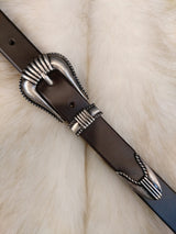 LMN Bolton 25 mm Cowhide Western Belt (3 colors)