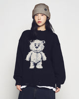 25FW ディストレスドベアウールニット