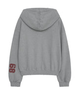 mid horse zip up (grey)