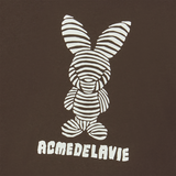 25SS STRIPE RABBIT SHORT SLEEVE T-SHIRT DARK BROWN