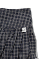 チェッカード パンプキン スカートパンツ(NAVY)