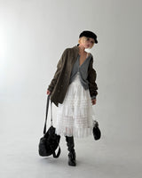 String oversized half field jacket