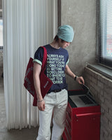 ウェルドーン レタリング カラー マッチング ショート スリーブ Tシャツ