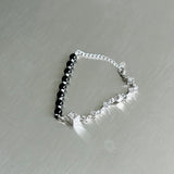 Obsidian Cube Structure Bracelet