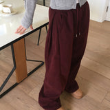 Kinf Corduroy Side Pintuck Two-Way Pants