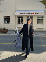 Solari Double-Breasted Long Coat (2 Colors)