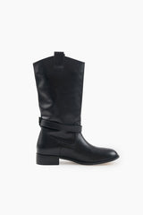 Luca western leather long boots