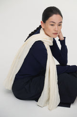 Pleats linear scarf_2colors