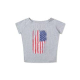 American Print Short Sleeve T-Shirt 231232110