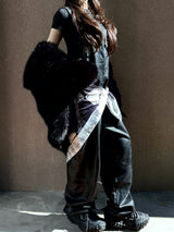 Leather overalls