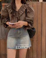 [MADE] Boel frill blouse