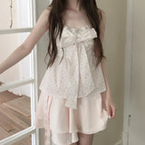 Summer Lace Ribbon Blouse - FLORAL