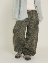 (Leopard Item)キヤヒョウ柄バルーンフィットワイドパンツ