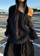 PUFFY CUTOUT KNIT