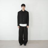 maison wide pintuck wool slacks