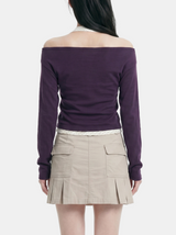 Elena Layered Off Shoulder Tee