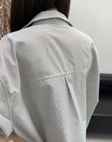 Tay striped crop shirt