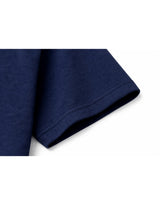 Rosalie Lace Ribbon Print Short Sleeve T-Shirt Navy