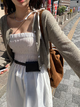 ローリンリネンラウンドカーディガン