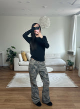 camo boots cut pants
