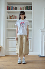 26SS★ Cherry Bestie Crop Short Sleeve Tee
