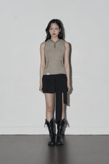 hd stripe top (khaki)