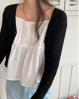 Sugar Pintuck Sleeveless Blouse