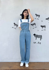 EMBROIDERY OVERALL DENIM PANTS code 25011