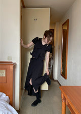 OVERLAY FOLD SKIRT