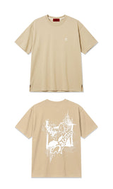 グランマカートゥーンTシャツ ベージュ