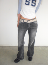 Lily low boots cut denim