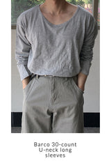 Varco 30s u-neck long sleeve t-shirt