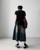 Lumos Pintuck Bermuda Denim