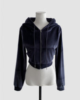 nini velvet crop hood JP
