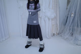 Yoohoo pleats midi skirt (2color)