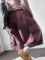 The Hill Pigment Washed Cargo Bermuda Pants  4 Color 