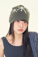 Florin stripe bandana beanie