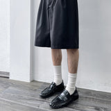 Deep Pleat Wide Shorts