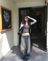 OOTJ vintage fade banding pants