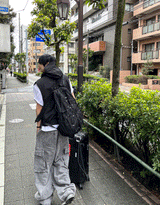 ピグメントバルーンステッチカーゴデニムパンツ